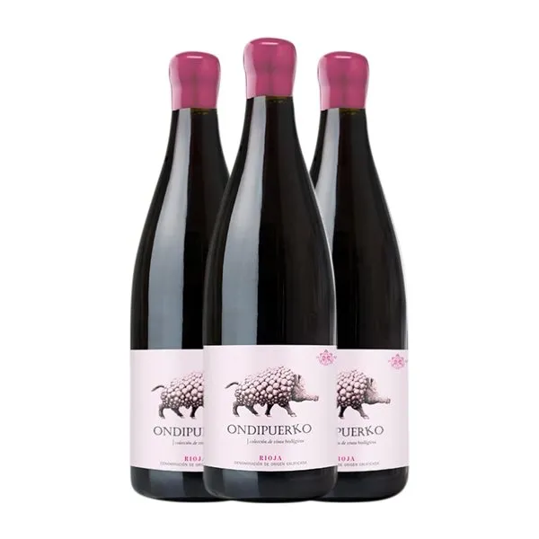 Vinícola Real Ondipuerko Rioja 75 cl Vino Rosado (Caja de 3 unidades)
