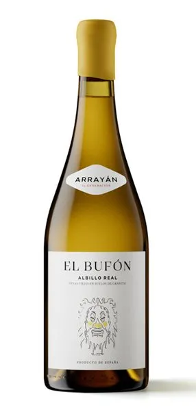 'Vino Blanco El Bufón de Arrayán Albillo Real'