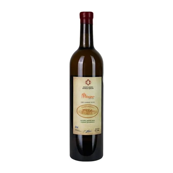 Vino Naranja Tchotiashvili Rcheuli Qvevri Mtsvane Kakheti Organic — Ecológico 75 cl Vino Naranja