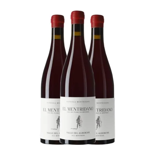 Vitícola Mentridana. El Mentridano Garnacha Méntrida 75 cl Vino Tinto (Caja de 3 unidades)