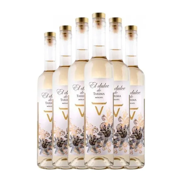 Volver El Dulce de Tarima Moscatel Alicante Botella Medium 50 cl Vino Blanco (Caja de 6 unidades)