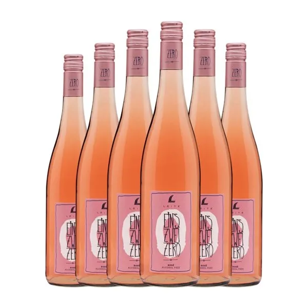 Weingut Leitz Eins Zwei Zero Pinot Negro Rheingau Rosé — Rosado 75 cl Sin Alcohol Vino Rosado (Caja de 6 unidades)