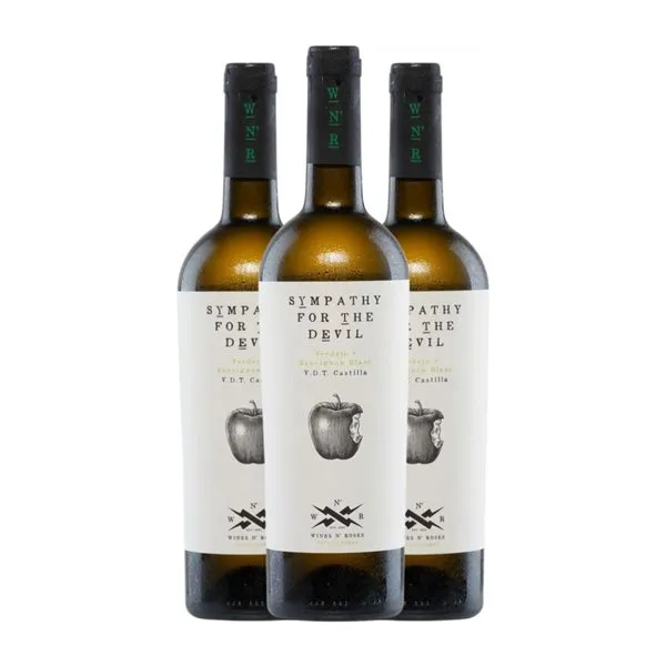 Wines N' Roses Sympathy For The Devil Vino de la Tierra de Castilla 75 cl Vino Blanco (Caja de 6 unidades)
