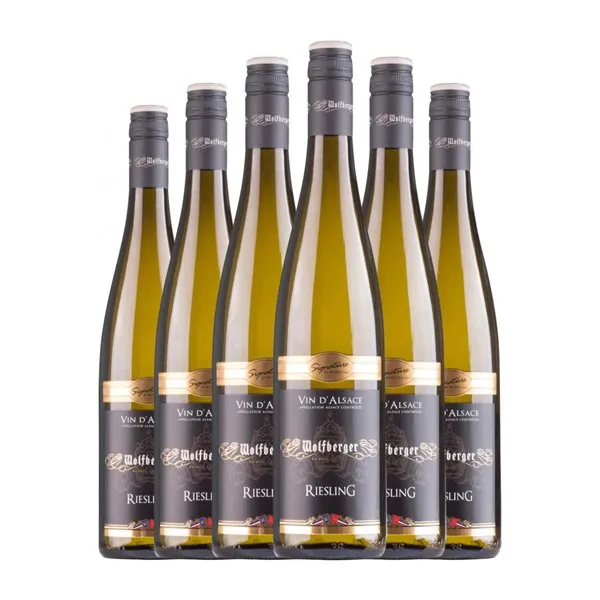Wolfberger Riesling Alsace 75 cl Vino Blanco (Caja de 6 unidades)