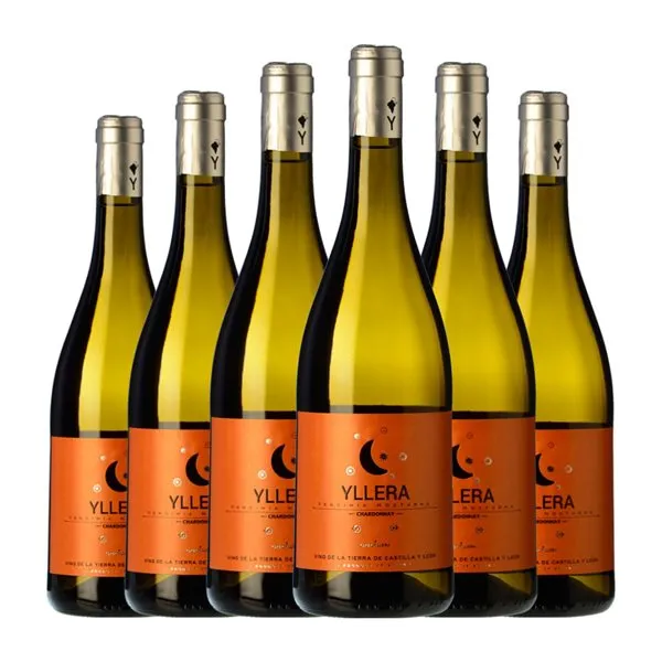 Yllera Chardonnay Vino de la Tierra de Castilla y León Vendimia Nocturna 75 cl Vino Blanco (Caja de 6 unidades)