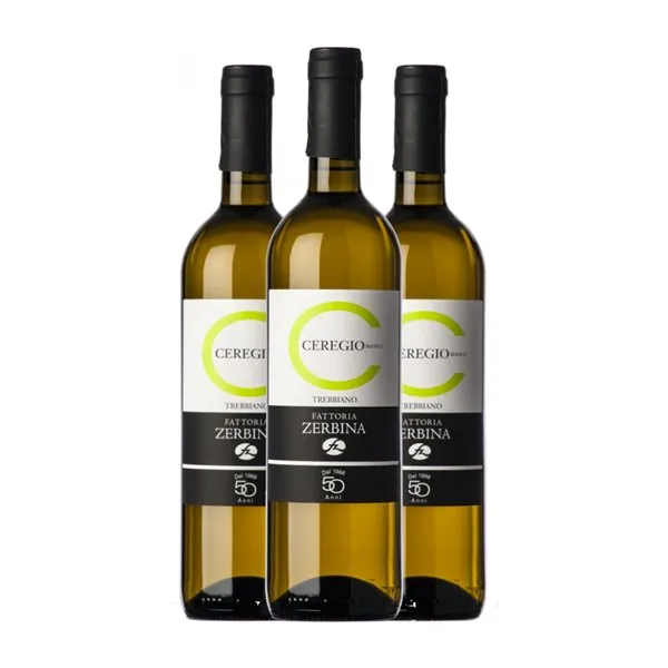 Zerbina Ceregio Trebbiano Emilia Romagna Eco — Ecológico 75 cl Vino Blanco (Caja de 3 unidades)