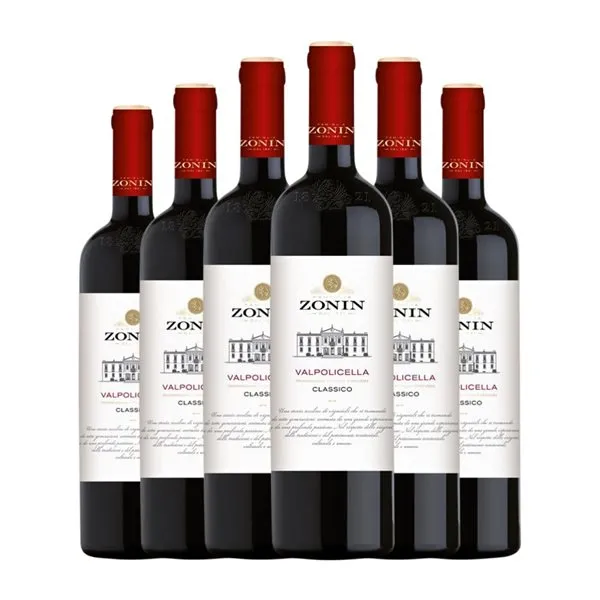 Zonin Valpolicella Classico — Clásico 75 cl Vino Tinto (Caja de 6 unidades)
