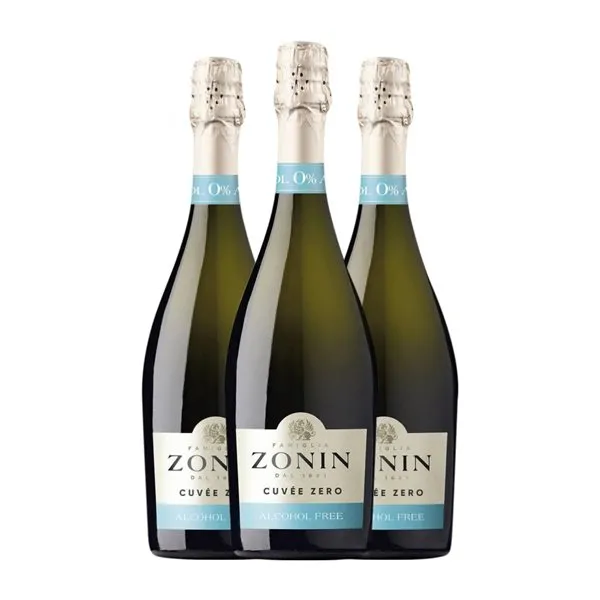 Zonin Zero Cuvée 75 cl Sin Alcohol Espumoso Blanco (Caja de 6 unidades)