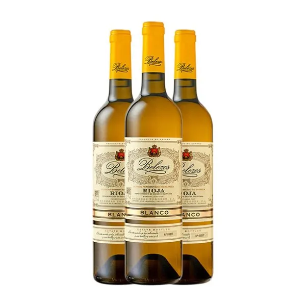 Zugober Belezos Viura Rioja Fermentado en Barrica 75 cl Vino Blanco (Caja de 3 unidades)